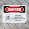 Signmission Pesticide Storage Tank Hazardous Danger Sign, Plastic, 10in W x 7in L, 2PK OS-2PACK-DS-P-710-L-1975 - alternate 3
